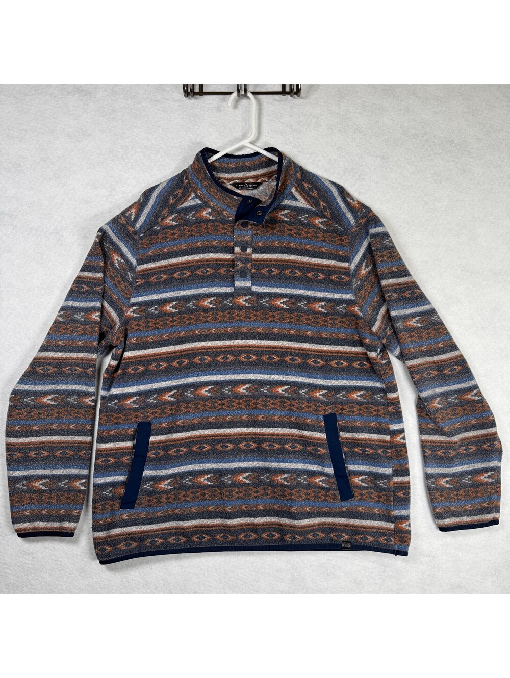 Alpine Design Southwest Atzec Patterned Pullover Fleece Sweater XL